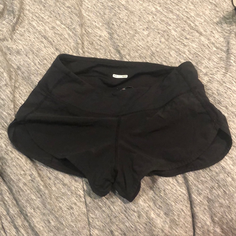 Black lululemon shorts, size 2
